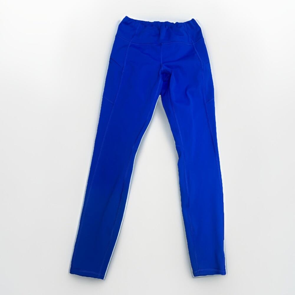 Athleta Womens Small Blue Leggings Athletic Yoga Running Stretch Activewear Pant